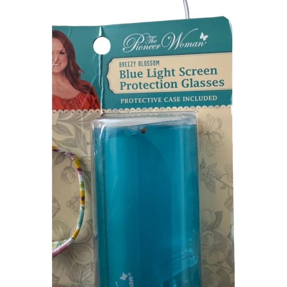 The Pioneer Woman Breezy Blossom Blue Light Screen Protection Glasses‎ with Case